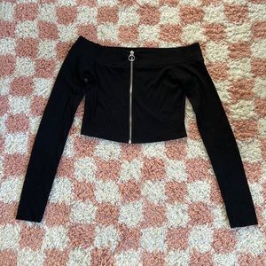 Off the shoulder crop top